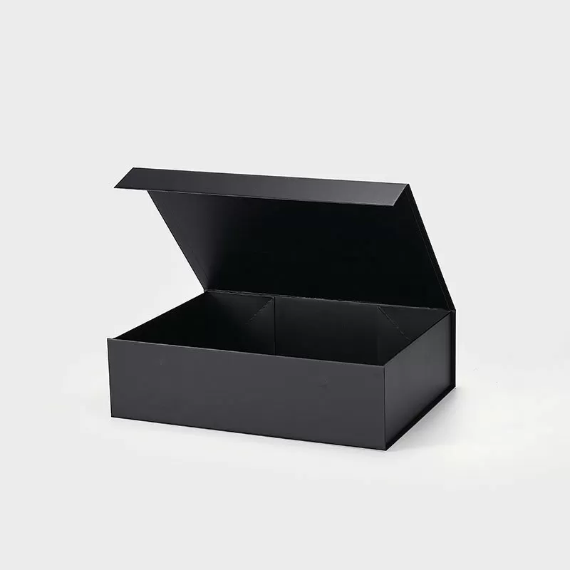 Caja de cartón negra forrada con imán para fotos, proyectos, portfolio -  Comprar caja online