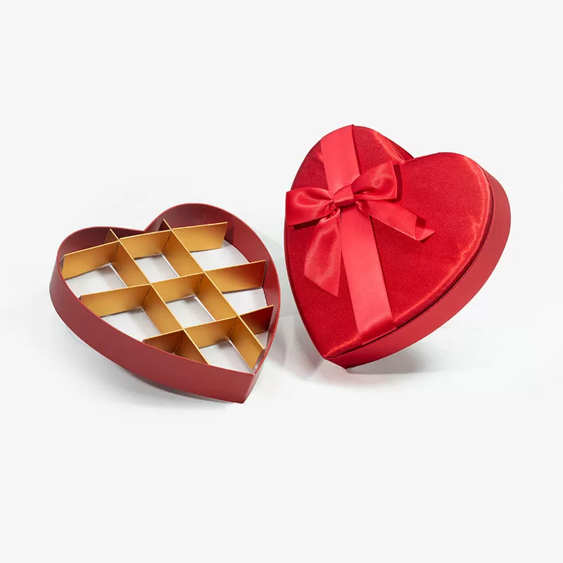 12 Feuilles, Feuilles De Papier Cadeau De La Saint-Valentin En Forme De  Coeur Rouge, Emballage