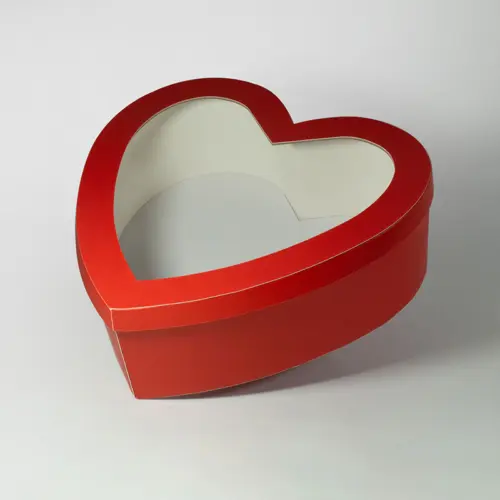Boîte-cadeau en carton forme cœur - rouge pour 11,000 DT
