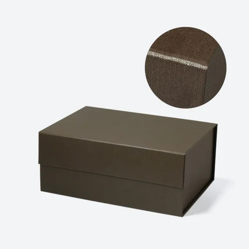 Coffret cadeau magnétique marron foncé A5