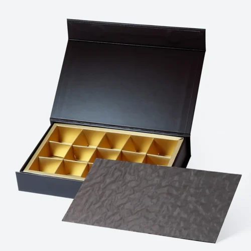 Boîte rigide pour bonbons au chocolat, 15 pièces/cavité B6
