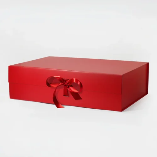 XXXL Red Magnetic Gift Box with Ribbon