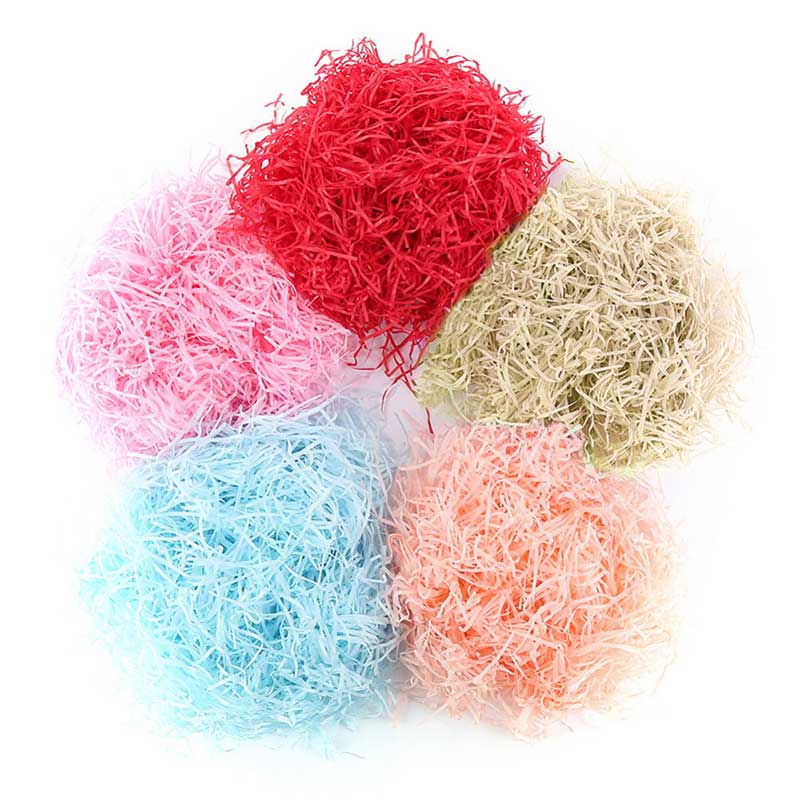 Cinco cores de enchimento de papel