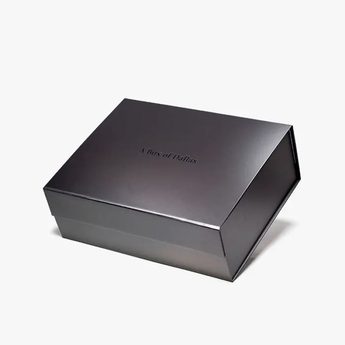 A4 Deep Black Magnetic Gift Box - Geotobox