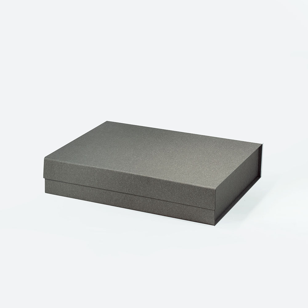 A4 Shallow Grey Magnetic Gift Box