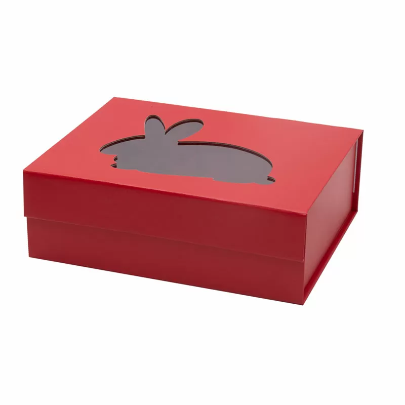 Ribbon Gift Box,Pink Rigid Thick Gift Box,Box with Ribbon, Magnetic Box,9.2x6.8x2.8inch  