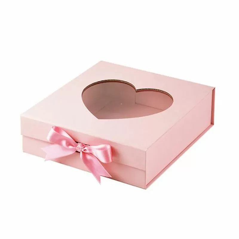 SQUARE Premium Gift Box with Pull-Up Ribbon & Magnetic Closure (8.75 x  8.75 x 2.55)