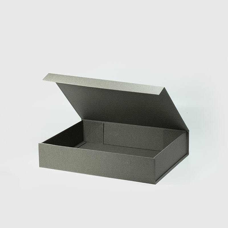 A4 Shallow Grey Magnetic Gift Box - Geotobox