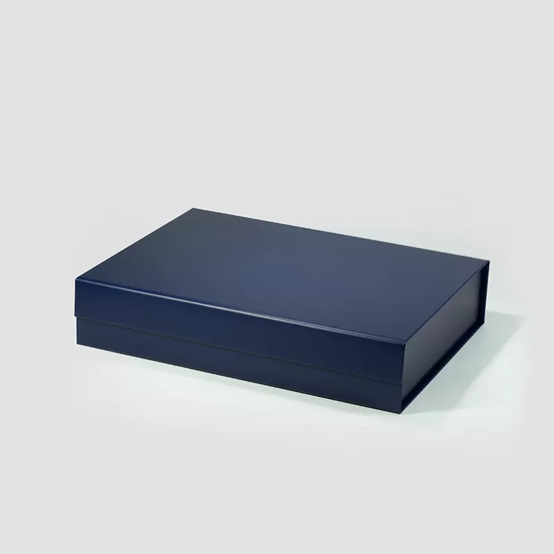 A4 Shallow Navy Blue Magnetic Gift Box