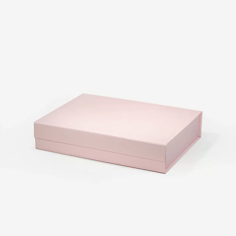 A4 Shallow Pink Magnetic Gift Box