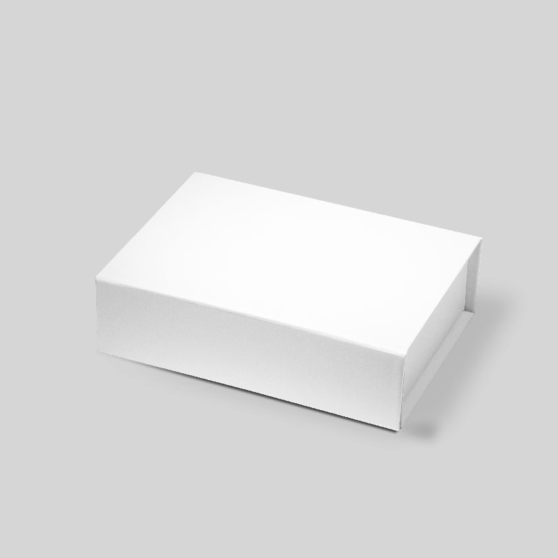 A6 Shallow White Magnetic Gift Box - Geotobox