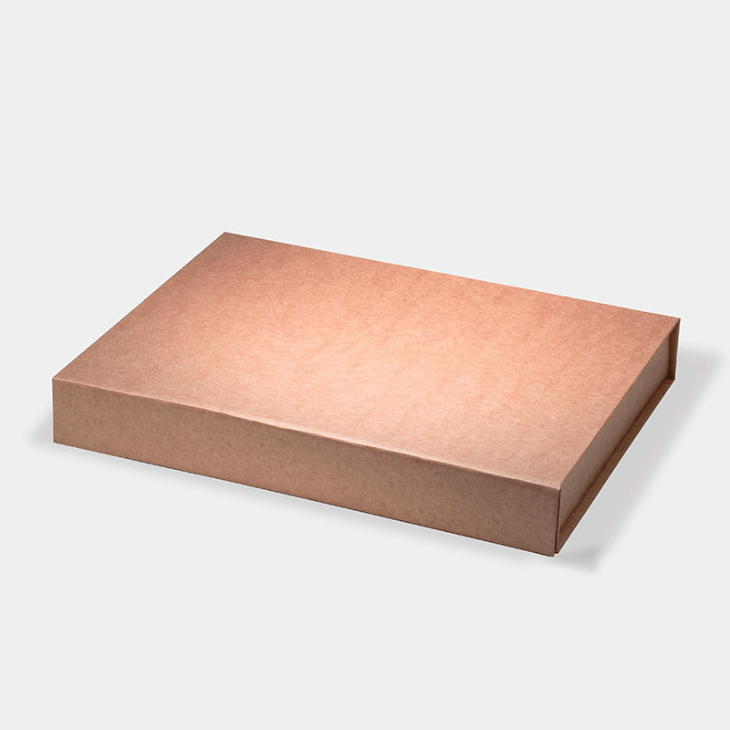 Small Shallow Kraft Magnetic Closure Gift Box - Geotobox
