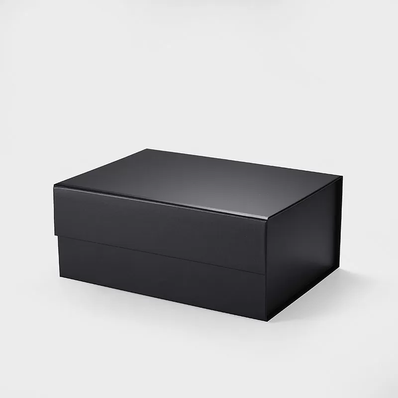 Luxury Black Cardboard Boxes with Lids in Bulk 