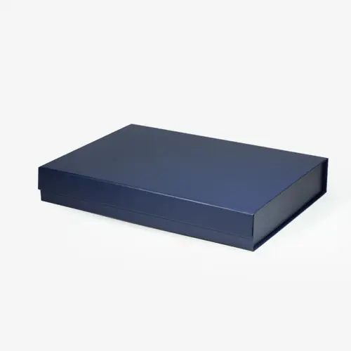 Navy Blue A4 Deep Gift Boxes - Changeable Ribbon. – Gift Box Market