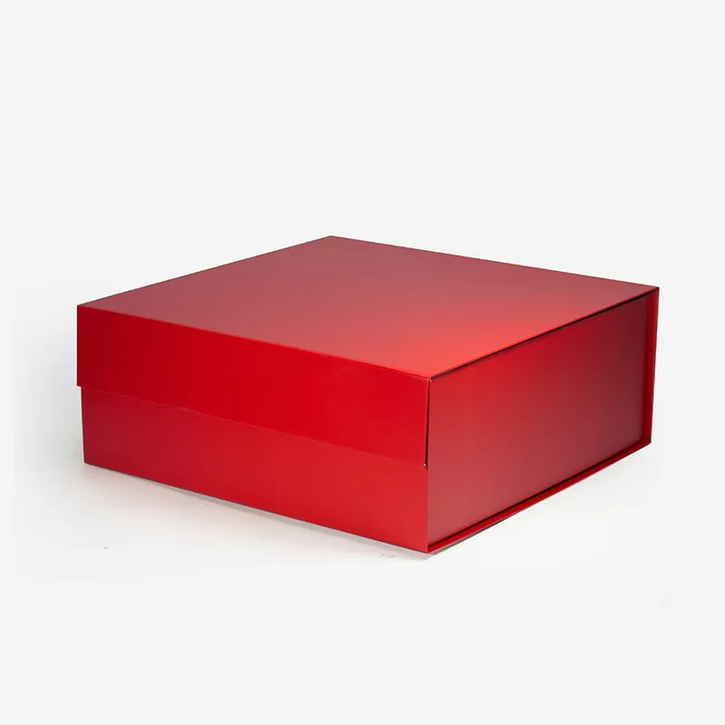 Large Square Red Magnetic Gift Box