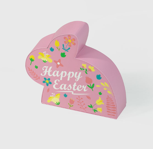 Elevate your Easter celebration with pink bunny shaped Easter gift box