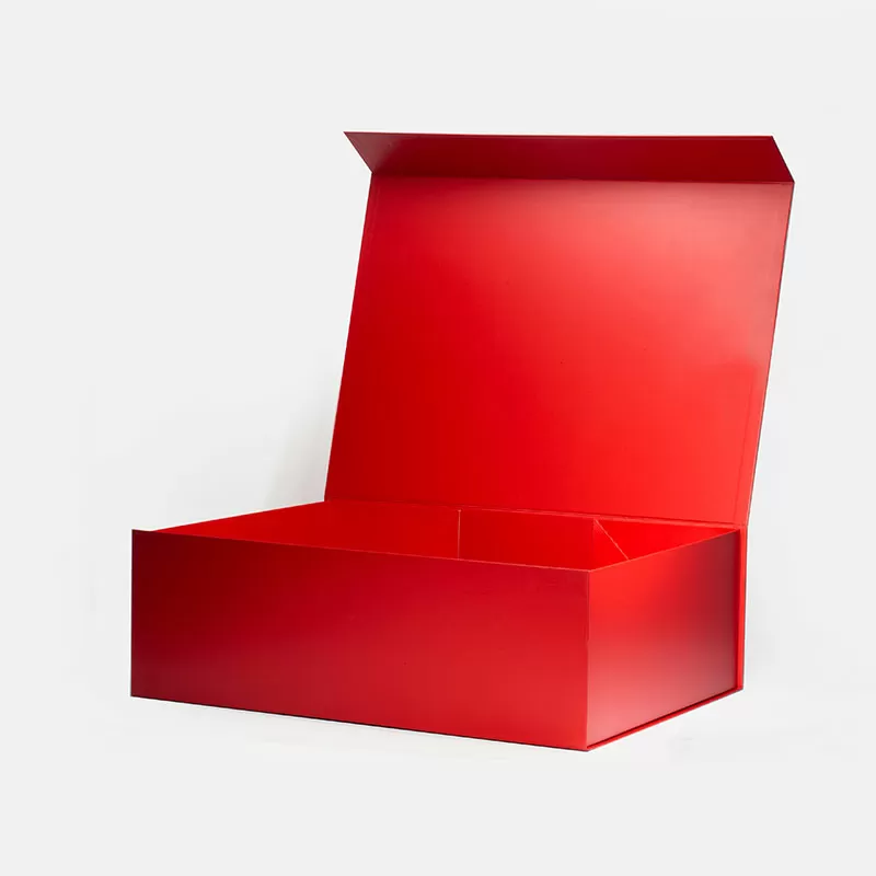 XXL Big Red Magnetic Gift Box with Ribbon - Geotobox