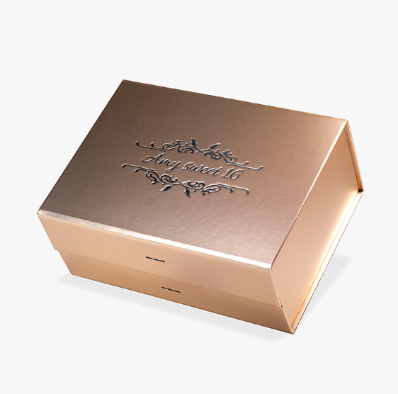 Elegant Rose Gold Magnetic Gift Box