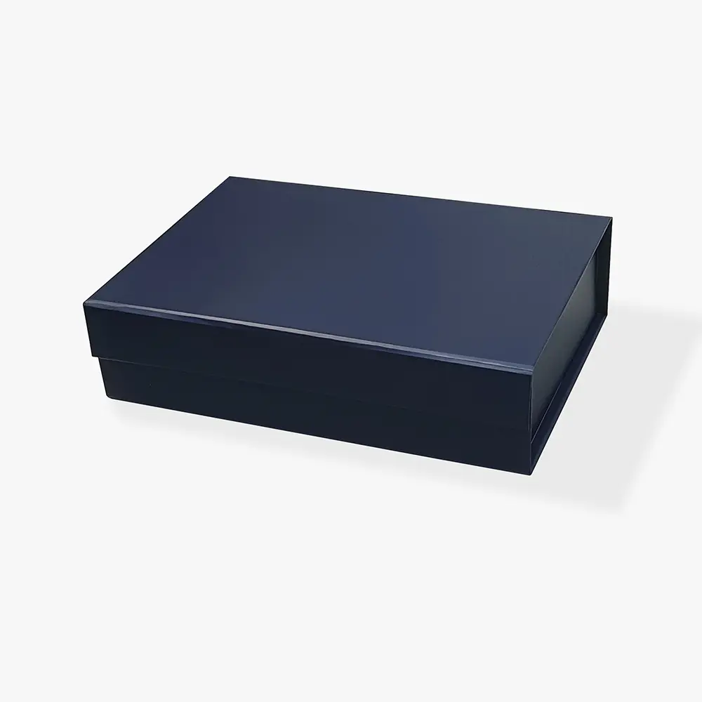 A4 Deep Sage Green Magnetic Gift Box with Ribbon - Geotobox