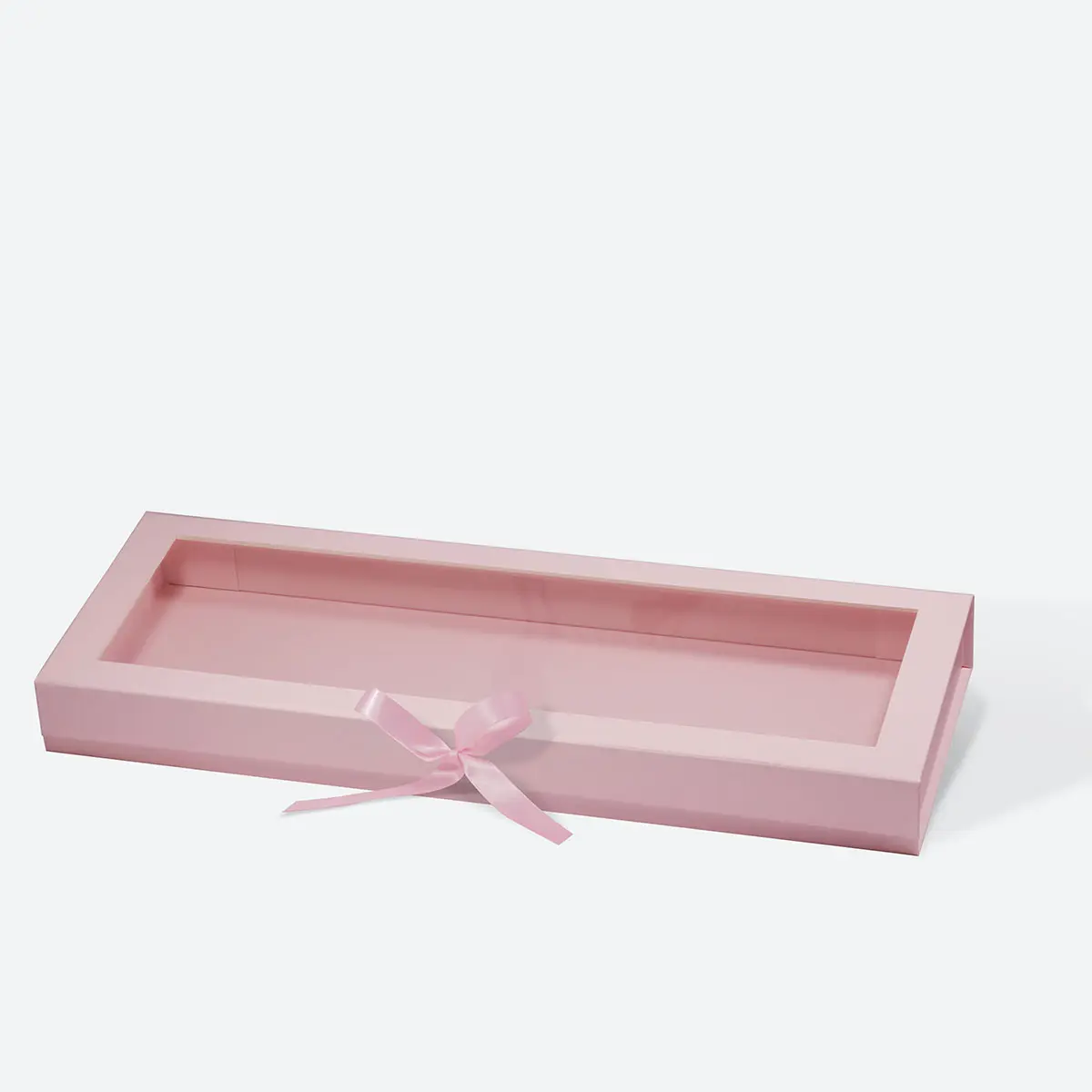 F3 Pink Magnetic Gift Box with Ribbon and Window