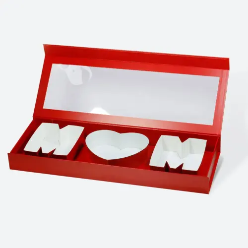 MOM F3 Red Magnetic Gift Box with Window