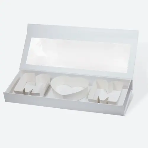 MOM F3 White Magnetic Gift Box with Window
