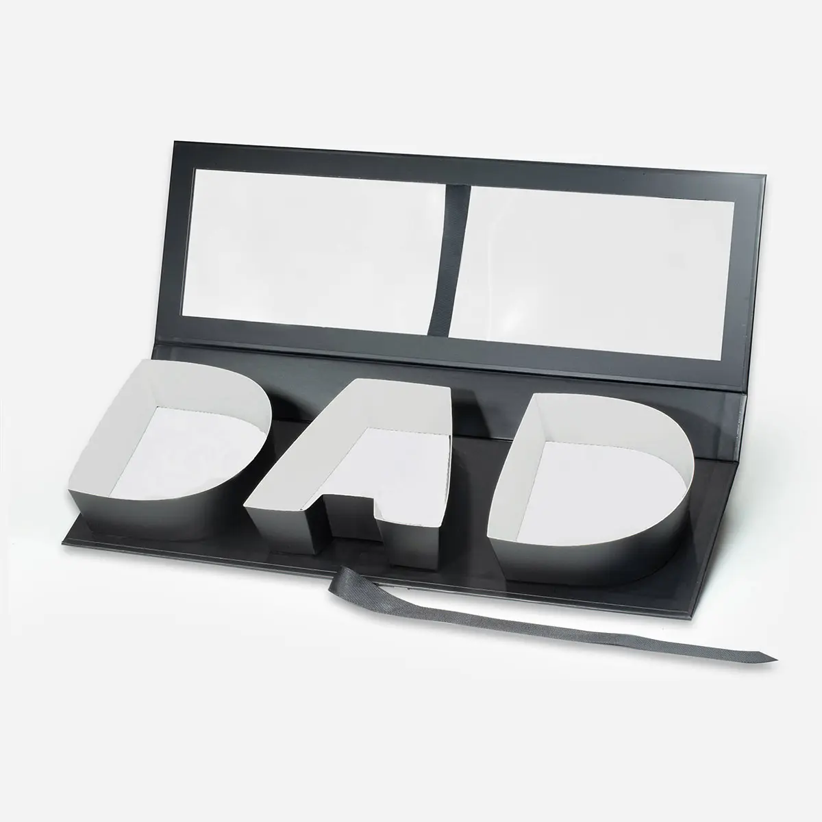 Black Father’s Day Dad Gift Box with Window