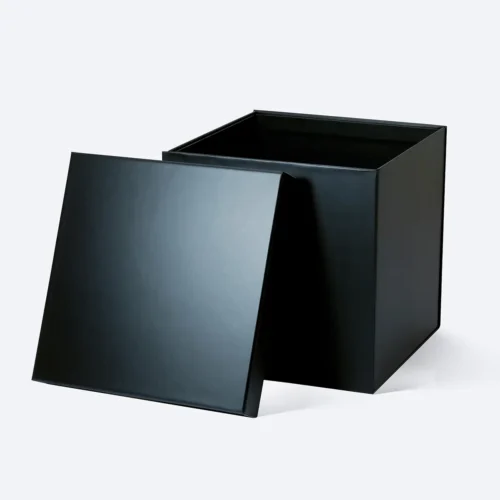 B6 Cube Black Lid Off Gift Box