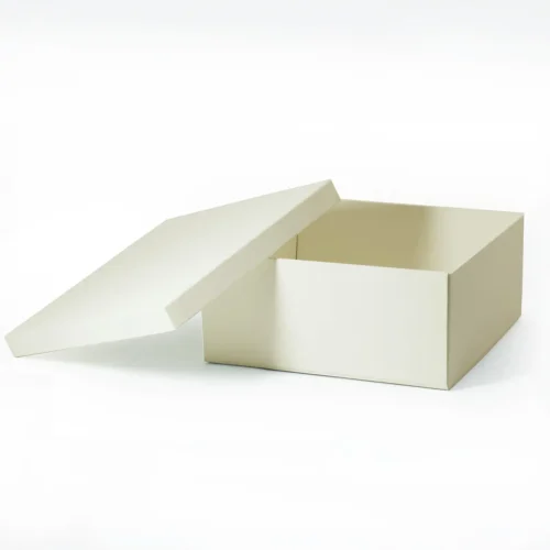 C5 Square Ivory Lid Off Gift Box