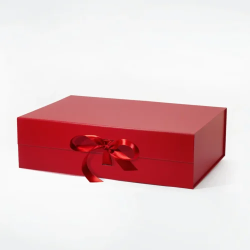 XL Red Magnetic Gift Box with Ribbon